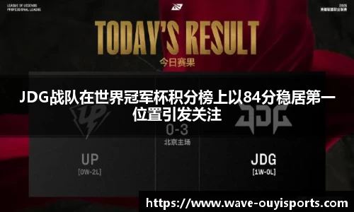 JDG战队在世界冠军杯积分榜上以84分稳居第一位置引发关注